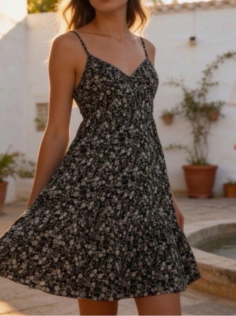 Abercrombie & Fitch ditsy floral mini dress